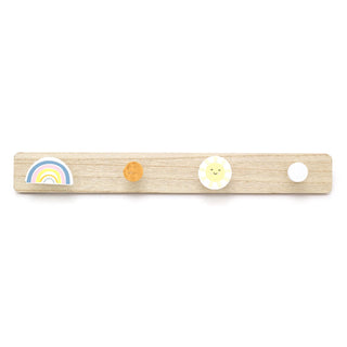 Children's Rainbow Coat Rack | Kids Wall Mounted Decorative Coat Hooks