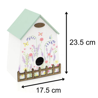 Meadow Wooden Bird Box Bird House | Bird Nesting Box Bird Hotel | Outdoor Bird Box For The Garden