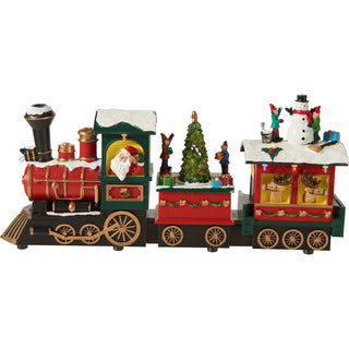 Christmas Express LED Train Decoration, 38cm Light Up Christmas Railway