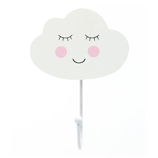 Childrens White Wooden Cloud Shaped Wall Hook Childs Bedroom Nursery Cloud Hook