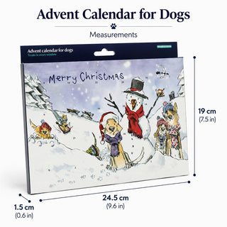 Dog Treat Advent Calendar, Turkey Christmas Countdown with Numbered Doors