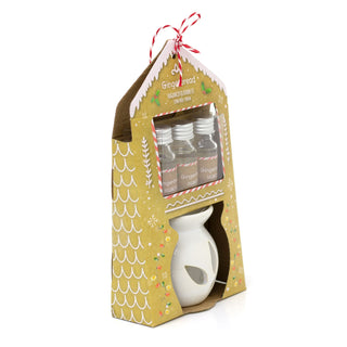 Christmas Ceramic Essential Oil Burner Diffuser With Gingerbread Fragrance Oils