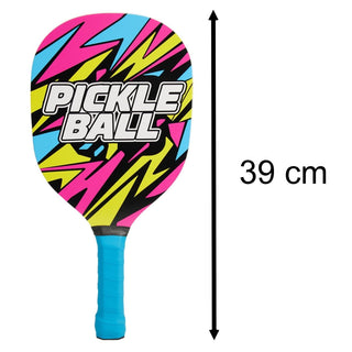 6 Piece Pickleball Set, Pickle Ball Kit with 2 Paddles 4 Balls and Carry Bag