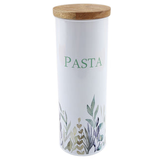 Olive Grove Kitchen Pasta Spaghetti Storage Jar | Airtight Kitchen Canister Tin | Food Storage Container