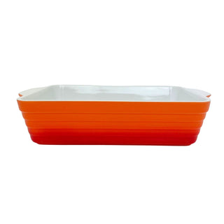 Medium Orange Ombre Stoneware Baking Dish, 24x18x6.5cm Casserole Dish - 1.2L