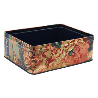 Sanderson - Very Rose & Peony Deep Rectangular Tin Botanical Floral Storage Tin