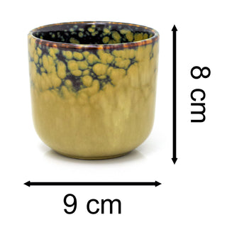 Ombre Glaze Ceramic Plant Pot Decorative Cachepot Planter Indoor Flower Pot 9cm