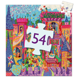 Djeco DJ07246 Silhouette Puzzles Enchanted Fairy Castle Jigsaw Puzzle 54 Pieces