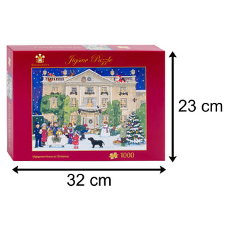 Deluxe Christmas Jigsaw Puzzle 1000 Pieces | Highgrove House At Christmas Jigsaw Puzzle | Jigsaw Puzzles For Adults