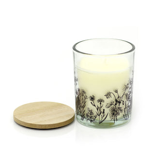 The Potting Shed Scented Candle Pot | White Wax Fragranced Candle in Glass Jar