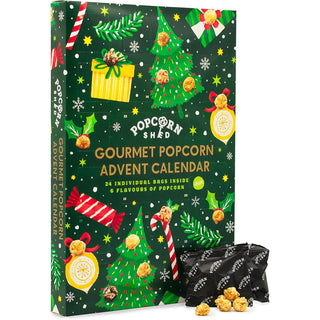 Vegan Gourmet Popcorn Christmas Advent Calendar, Six Flavour Countdown