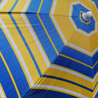 200cm Beach Umbrella Sun Shade UV50 Protection | 2m Protective Beach Parasol | Holiday Travel Beach Umbrella - Colour Varies One Supplied