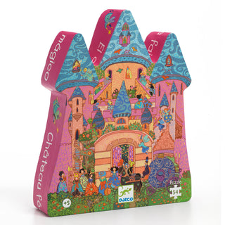 Djeco DJ07246 Silhouette Puzzles Enchanted Fairy Castle Jigsaw Puzzle 54 Pieces