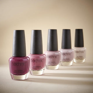 Matte Nail Varnish 5 Piece Gift Set | 5 Vegan Nail Polish Nude Nail Varnishes