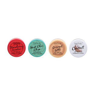 Lip Balm And Scrub 4 Piece Gift Set | 3 Vegan Lip Balms & 1 Sugar Lip Scrub