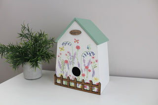 Meadow Wooden Bird Box Bird House | Bird Nesting Box Bird Hotel | Outdoor Bird Box For The Garden