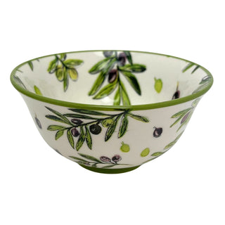 Small Olive Grove Fine China Serving Bowl, 12x6cm Ceramic Snack & Dip Bowl