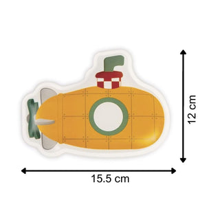Janod My Submarine Bath Book | Floating Submarine Bathtime Story Water Toy 12m+