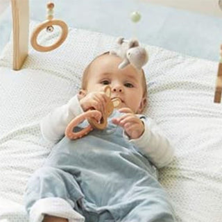 Kaloo Bunny Rabbit Silicone Teething Ring | Gentle Gum Soother Chew Toy for Baby