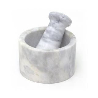 Marble Pestle & Mortar Set | Traditional Natural Stone Pestle And Mortar Grinder