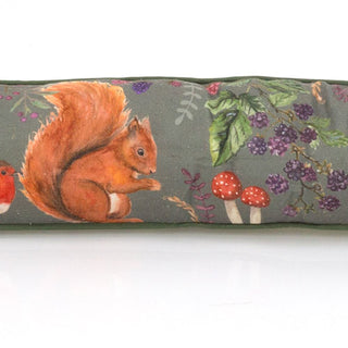 94cm Woodland Flora & Fauna Fabric Draught Excluder For Doors | Winter Draft Excluder Door Cushion | Forest Animal Draft Insulator Door Draught Cushion