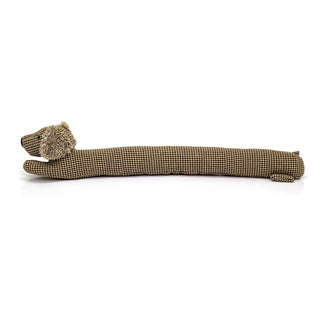 Herringbone Dachshund Draught Excluder | Fabric Sausage Dog Draft Excluder 88cm