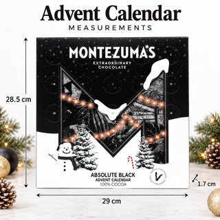 Montezuma Absolute Black Chocolate Christmas Advent Calendar, Dark Chocolate