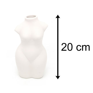 20cm Ceramic Female Body Vase | Silhouette Vase Human Body Sculpture | Body Shaped Flower Vase