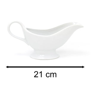 150ml Fine Porcelain White Gravy Boat | Traditional Ceramic Gravy Jug Sauce Boat | Sauce Jug For Serving Gravy Cream Syrup - Custard Jug