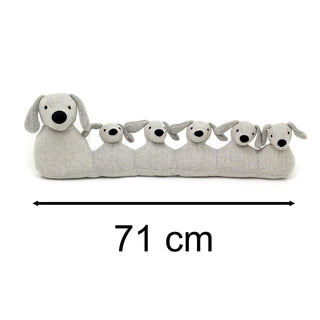 71Cm Grey Dog Draught Excluder ~ Door Draught Cushion