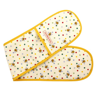 Emma Bridgewater Bumblebee & Polka Dot Oven Glove | Kitchen Double Oven Glove