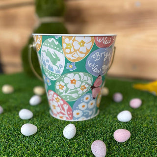 Emma Bridgewater Easter Egg Hunt Treat Tin | Easter Basket Easter Bucket Handle