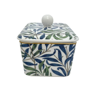William Morris Willow Bough Fine China Butter Storage Dish & Lid - 14.5cm