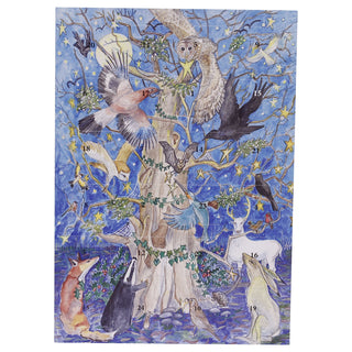 Yule Oak Folklore Christmas Advent Calendar, A4 Woodland Wildlife