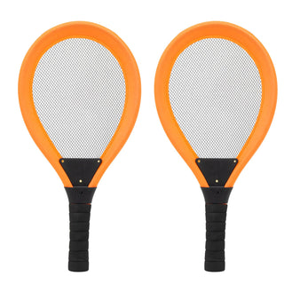 2 Player Soft Tennis Set With Soft Ball And Shuttlecock | Outdoor Beach Toy Tennis Rackets For Kids To Play Tennis or Badminton | Kids Garden Toys