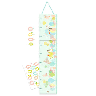 Djeco DD04052 Spring Design Height Chart | Wall Hanging Measuring Height Chart