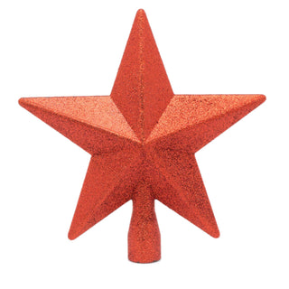 Stylish Red Star Christmas Tree Topper | Christmas Tree Star Xmas Star Tree Topper | Red Christmas Tree Decorations