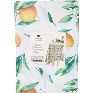 Orange Fruit Dining Table Cloth, 180x130cm Rectangle Polyester Tablecloth