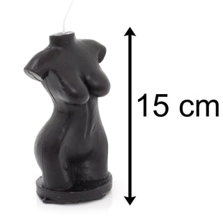 15cm Silhouette Candle Female Body | Novelty Candle Human Body Sculpture | 3D Body Shaped Decorative Torso Candle - Colour Varies One Supplied