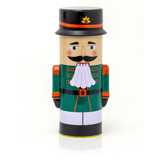 Christmas Nutcracker Storage Tin | 3D Nutcracker Soldier-Shaped Biscuit Tin
