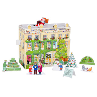 Deluxe 3D Highgrove House Advent Calendar | Freestanding Christmas Advent Calendar | House And Figures Picture Advent Calendar
