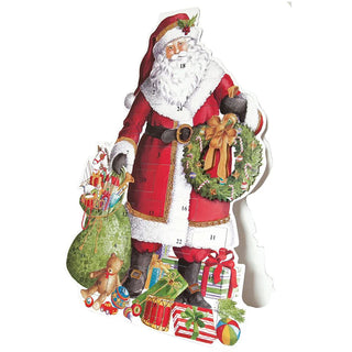 3D Santa Claus Christmas Advent Calendar, 45.5cm Freestanding Illustrated
