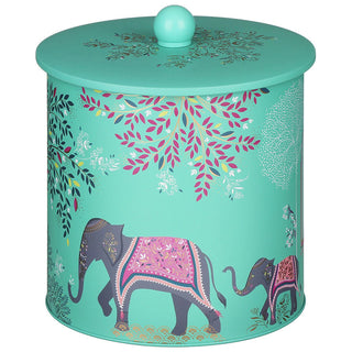 Sara Miller - India Biscuit Barrel | Airtight Biscuit Tin With Lid Cookie Jar