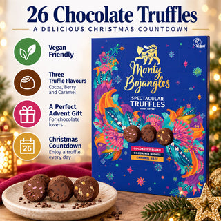 Monty Bojangles Vegan Truffle Christmas Advent Calendar, 26 Truffles 235g