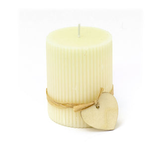 Scented Church Pillar Candle | Pomegranate Spruce Heart & Cream Pillar Candle