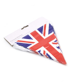 10m Union Jack Bunting British Flag Triangle Bunting | 40 Pennant Flags Union Jack Bunting | British Flag Banner Bunting Party Bunting