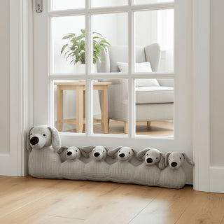 71Cm Grey Dog Draught Excluder ~ Door Draught Cushion