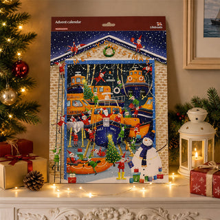 RNLI Lifeboats Christmas Advent Calendar, 24-Door Picture Calendar
