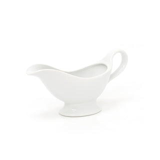150ml Fine Porcelain White Gravy Boat | Traditional Ceramic Gravy Jug Sauce Boat | Sauce Jug For Serving Gravy Cream Syrup - Custard Jug