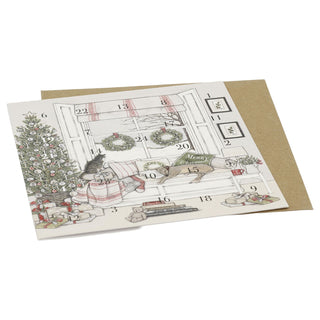 Waiting for Father Christmas Advent Calendar Greetings Card, 16cm Square